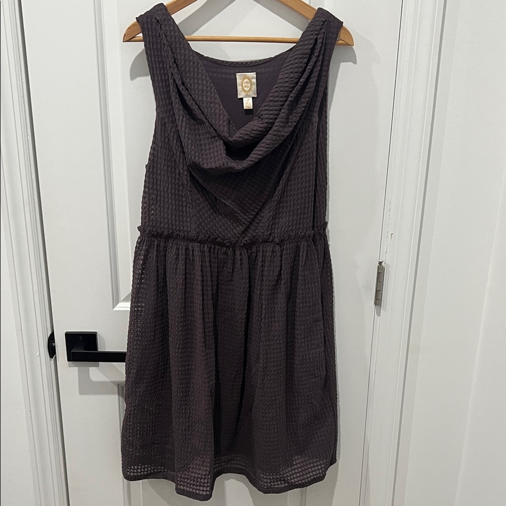 Anthropologie Mini Dress in deep purple